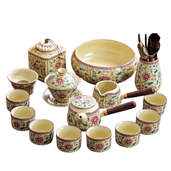 Enamel Kungfu Tea Sets