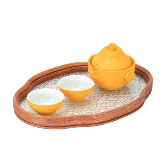 Orange Kungfu Tea Sets