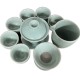 Simple Line Pattern Light Celadon Kungfu Tea Sets